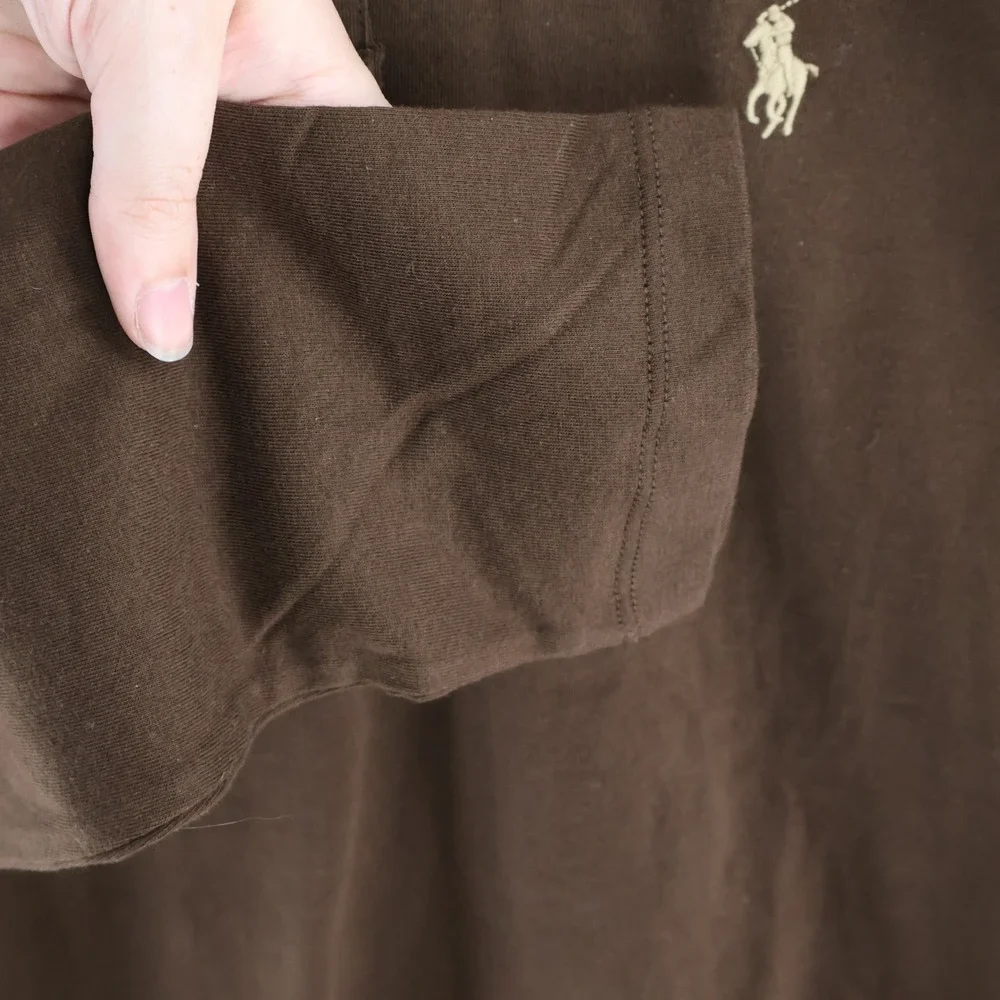 Polo Ralph Lauren Hooded Pullover Mens S Brown Classic Lightweight Knit $228 NWT
